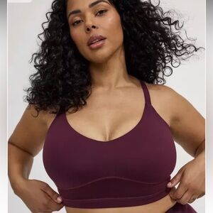 NWT torrid Performance Butter Adjustable Active Sports Bra Winestasting PLUS 3X